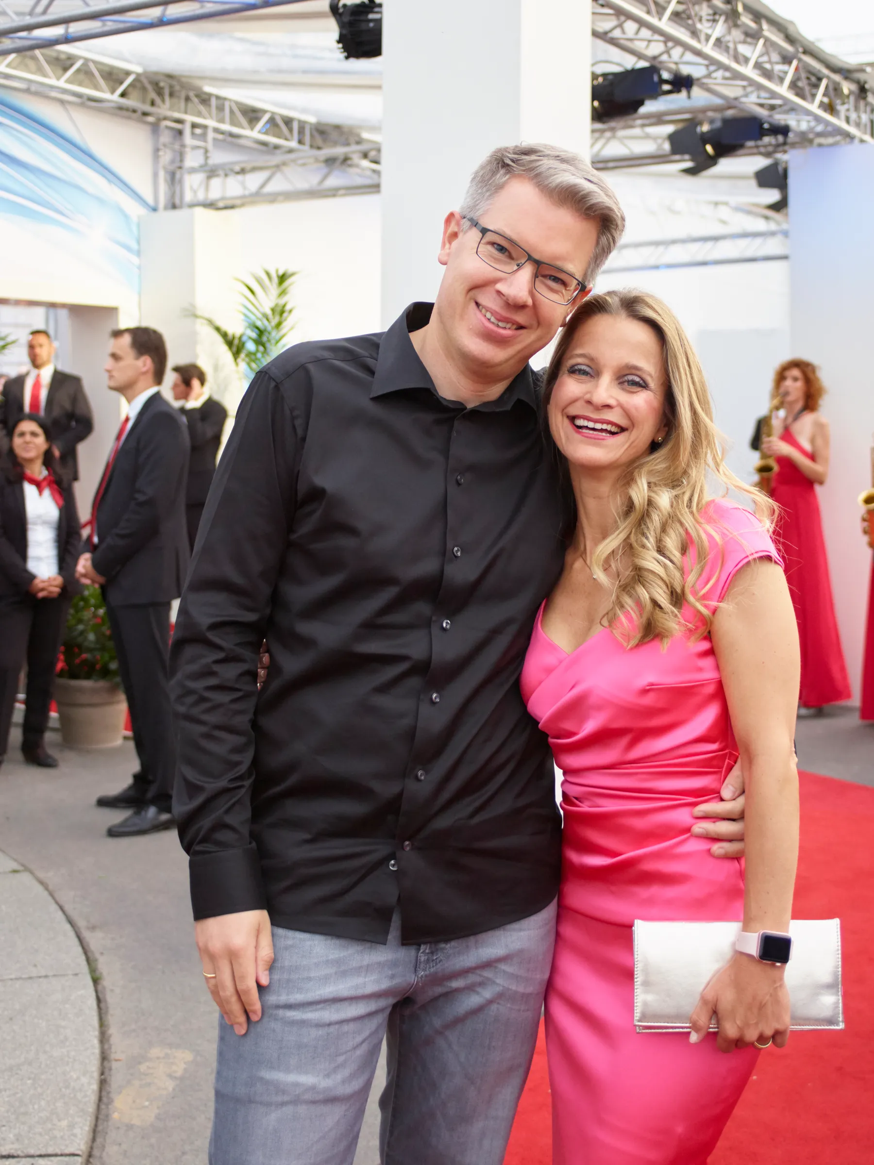 frank thelen and dr nathalie thelen sattler bertelsmann party 2017 frank thelen